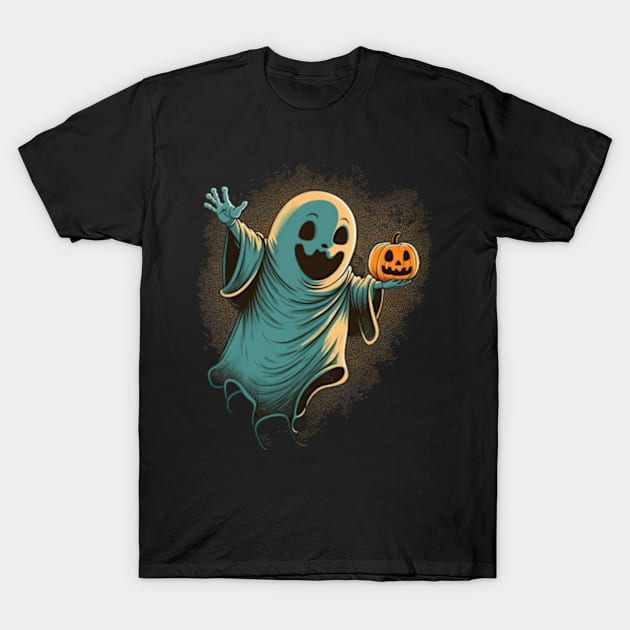 Happy Halloween Ghost T-Shirt by dmac